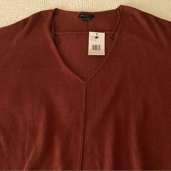 Lafayette 148 New York V-Neck Dolman Silk-Blend Sweater Size XXL - Picture 3 of 9